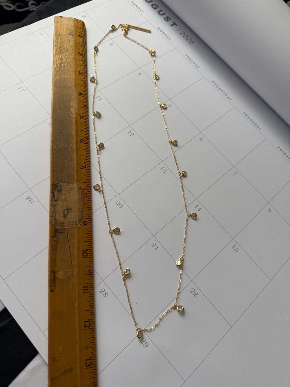 Gold Disc Station Necklace - Women Jewelry